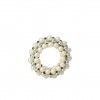 Argola Guradanapo Contas Prateado�7X2cm