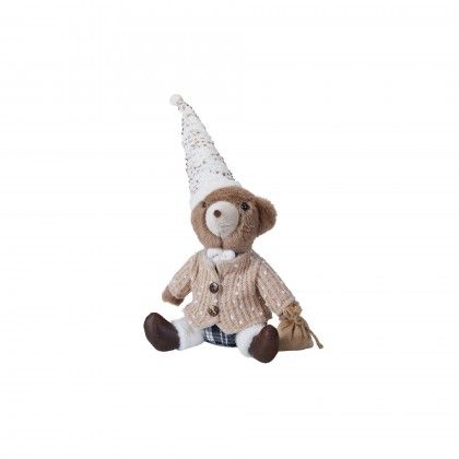 Urso Natal Sentado Sortido 22cm