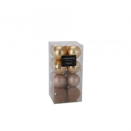 Bola Natal Dourado Ø6cm Pack 16 Bola Natal Dourado Ø6cm Pack 16