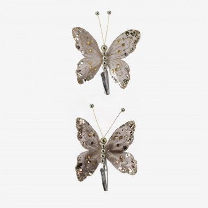 Borboleta Natal 12cm