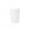 Balde WC com Tampa Basculante Standard Branco 6L 19X28cm