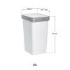 Balde Lixo com Tampa Basculante Smart Branco 25L Balde Lixo com Tampa Basculante Smart Branco 25L