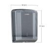 Porta Toalhitas Abs Elegance Fumado 28.5X13.5X37.5cm Porta Toalhitas Abs Elegance Fumado 28.5X13.5X37.5cm