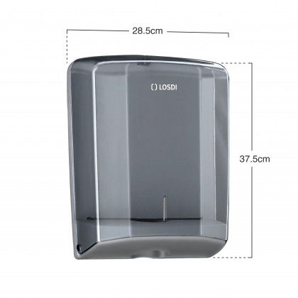 Porta Toalhitas Abs Elegance Fumado 28.5X13.5X37.5cm Porta Toalhitas Abs Elegance Fumado 28.5X13.5X37.5cm