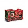 Lata Biscoitos Trem De Natal Com Toffees